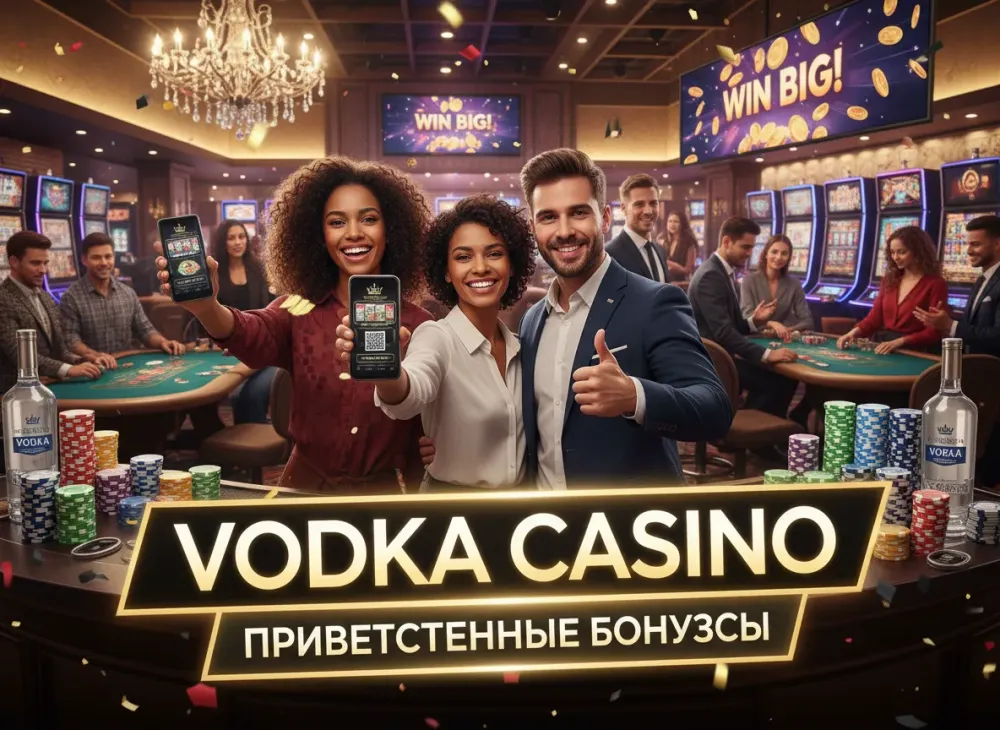 Vodka casino промокод для получения приветственных бонусов